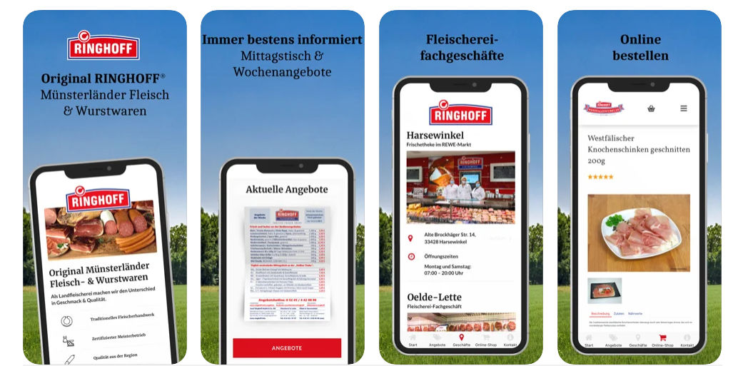 Ringhoff mobile App für Android und iOS